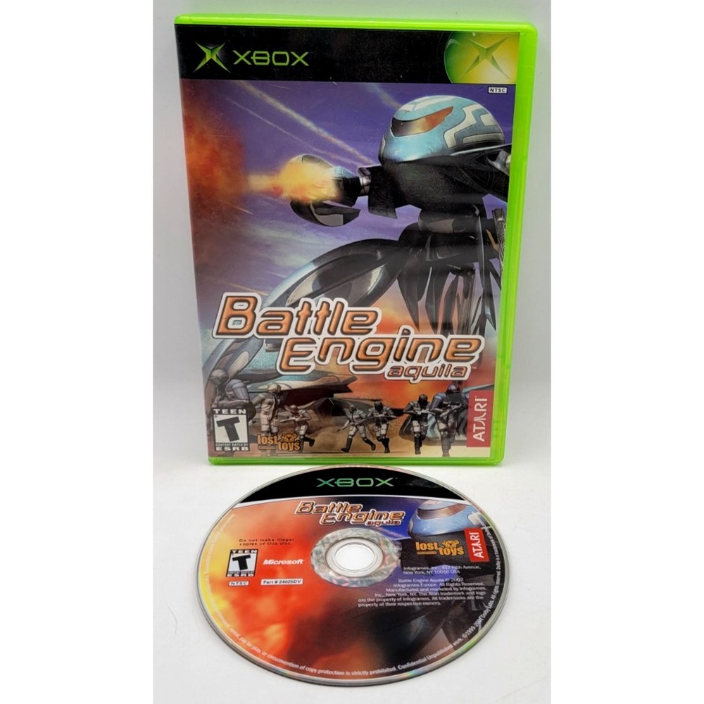 Battle Engine Aquila (Microsoft Xbox, 2003) Game & Case Atari